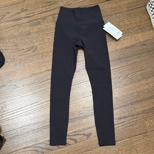 Athleta Black Ribbed Leggings